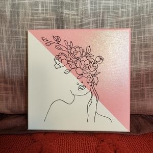 Embroidered Acrylic Canvas Art